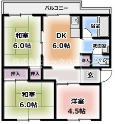 門真市駅 徒歩2分 3階の物件間取画像